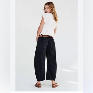 Free People Good Luck Barrel Jeans